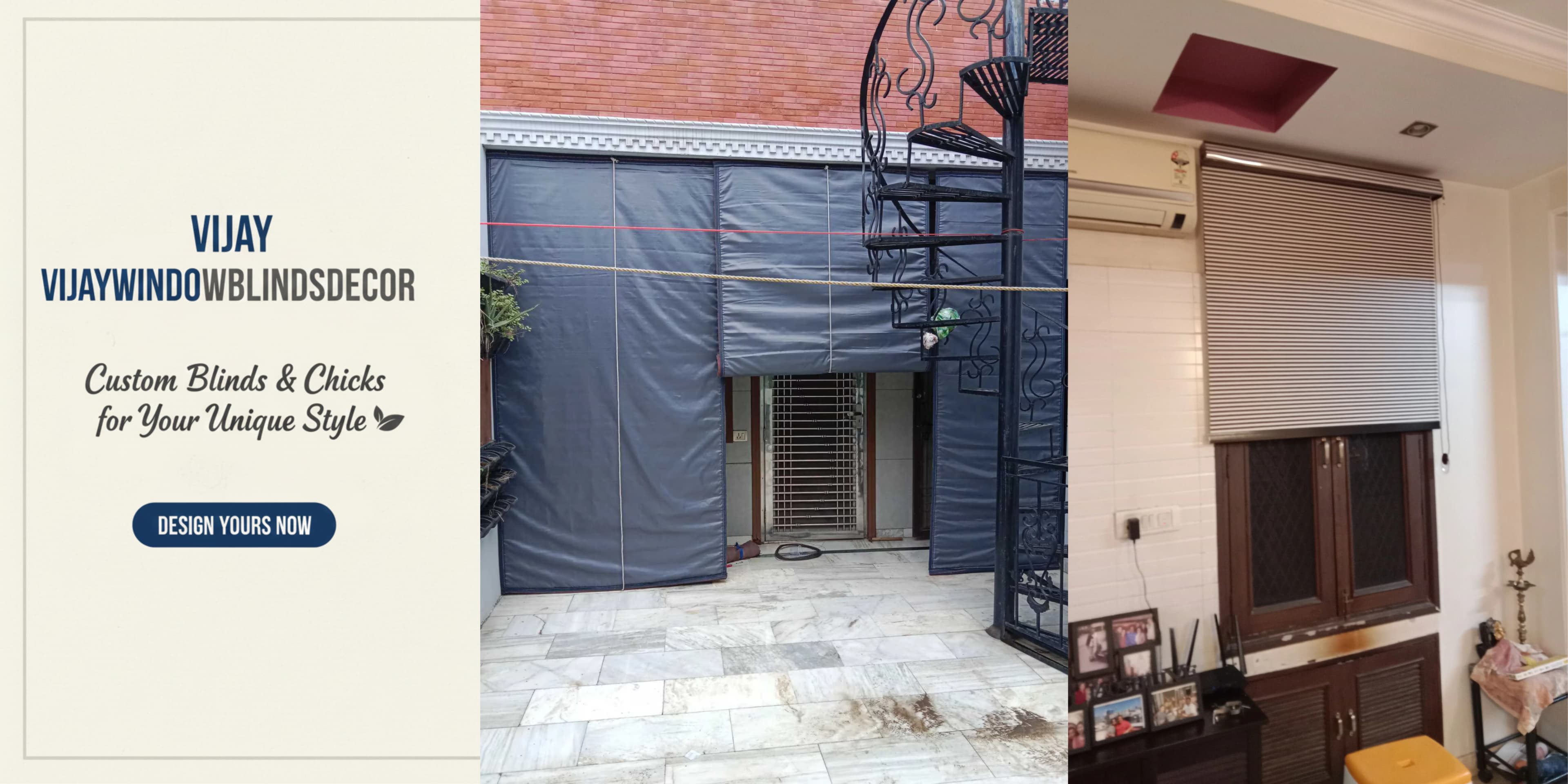 Elegant window blinds enhancing a modern living room